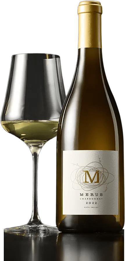 chardonnay bottle with shadow